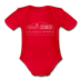 Colorado Springs, Colorado Baby Bodysuit - Organic Skyline Colorado Springs Baby Bodysuit - red