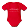 Colorado Springs, Colorado Baby Bodysuit - Organic Skyline Colorado Springs Baby Bodysuit - red