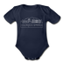 Colorado Springs, Colorado Baby Bodysuit - Organic Skyline Colorado Springs Baby Bodysuit - dark navy