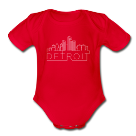 Detroit, Michigan Baby Bodysuit - Organic Skyline Detroit Baby Bodysuit