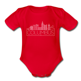 Columbus, Ohio Baby Bodysuit - Organic Skyline Columbus Baby Bodysuit