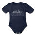 Columbus, Ohio Baby Bodysuit - Organic Skyline Columbus Baby Bodysuit - dark navy