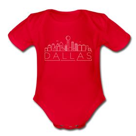 Dallas, Texas Baby Bodysuit - Organic Skyline Dallas Baby Bodysuit