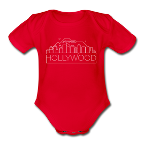 Hollywood, California Baby Bodysuit - Organic Skyline Hollywood Baby Bodysuit