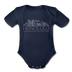 Honolulu, Hawaii Baby Bodysuit - Organic Skyline Honolulu Baby Bodysuit - dark navy