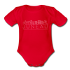 Juneau, Alaska Baby Bodysuit - Organic Skyline Juneau Baby Bodysuit - red