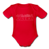 Juneau, Alaska Baby Bodysuit - Organic Skyline Juneau Baby Bodysuit - red