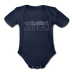 Juneau, Alaska Baby Bodysuit - Organic Skyline Juneau Baby Bodysuit - dark navy