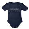 Juneau, Alaska Baby Bodysuit - Organic Skyline Juneau Baby Bodysuit - dark navy