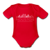 Houston, Texas Baby Bodysuit - Organic Skyline Houston Baby Bodysuit - red