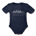 Houston, Texas Baby Bodysuit - Organic Skyline Houston Baby Bodysuit - dark navy
