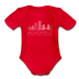 Jacksonville, Florida Baby Bodysuit - Organic Skyline Jacksonville Baby Bodysuit - red