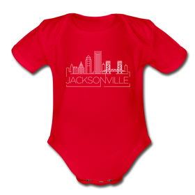 Jacksonville, Florida Baby Bodysuit - Organic Skyline Jacksonville Baby Bodysuit