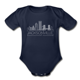 Jacksonville, Florida Baby Bodysuit - Organic Skyline Jacksonville Baby Bodysuit