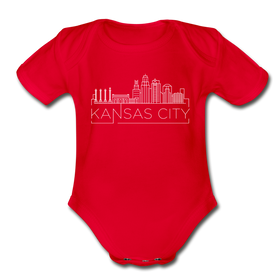 Kansas City, Missouri Baby Bodysuit - Organic Skyline Kansas City Baby Bodysuit