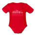 Nashville, Tennessee Baby Bodysuit - Organic Skyline Nashville Baby Bodysuit - red