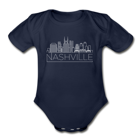 Nashville, Tennessee Baby Bodysuit - Organic Skyline Nashville Baby Bodysuit