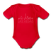 Las Vegas, Nevada Baby Bodysuit - Organic Skyline Las Vegas Baby Bodysuit - red