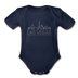 Las Vegas, Nevada Baby Bodysuit - Organic Skyline Las Vegas Baby Bodysuit - dark navy