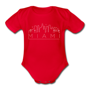 Miami, Florida Baby Bodysuit - Organic Skyline Miami Baby Bodysuit