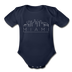 Miami, Florida Baby Bodysuit - Organic Skyline Miami Baby Bodysuit - dark navy