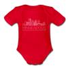 Minneapolis, Minnesota Baby Bodysuit - Organic Skyline Minneapolis Baby Bodysuit - red