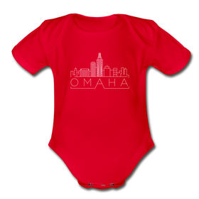 Omaha, Nebraska Baby Bodysuit - Organic Skyline Omaha Baby Bodysuit
