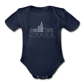 Omaha, Nebraska Baby Bodysuit - Organic Skyline Omaha Baby Bodysuit