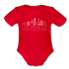 Louisville, Kentucky Baby Bodysuit - Organic Skyline Louisville Baby Bodysuit - red