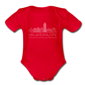 Oklahoma City, Oklahoma Baby Bodysuit - Organic Skyline Oklahoma City Baby Bodysuit