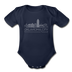 Oklahoma City, Oklahoma Baby Bodysuit - Organic Skyline Oklahoma City Baby Bodysuit - dark navy