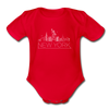 New York Baby Bodysuit - Organic Skyline New York Baby Bodysuit - red