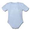 Raleigh, North Carolina Baby Bodysuit - Organic Skyline Raleigh Baby Bodysuit - sky