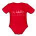 Saint Paul, Minnesota Baby Bodysuit - Organic Skyline Saint Paul Baby Bodysuit - red