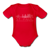 Saint Paul, Minnesota Baby Bodysuit - Organic Skyline Saint Paul Baby Bodysuit - red