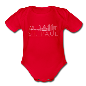 Saint Paul, Minnesota Baby Bodysuit - Organic Skyline Saint Paul Baby Bodysuit