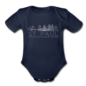 Saint Paul, Minnesota Baby Bodysuit - Organic Skyline Saint Paul Baby Bodysuit