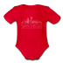 San Diego, California Baby Bodysuit - Organic Skyline San Diego Baby Bodysuit - red