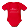 San Diego, California Baby Bodysuit - Organic Skyline San Diego Baby Bodysuit - red