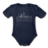 San Diego, California Baby Bodysuit - Organic Skyline San Diego Baby Bodysuit - dark navy