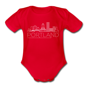 Portland, Oregon Baby Bodysuit - Organic Skyline Portland Baby Bodysuit