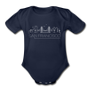 San Francisco, California Baby Bodysuit - Organic Skyline San Francisco Baby Bodysuit - dark navy