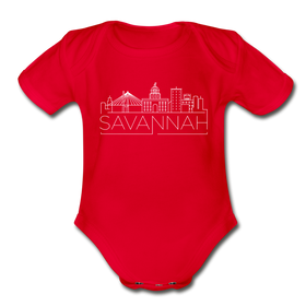 Savannah, Georgia Baby Bodysuit - Organic Skyline Savannah Baby Bodysuit