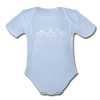 Savannah, Georgia Baby Bodysuit - Organic Skyline Savannah Baby Bodysuit - sky