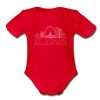 St. Louis, Missouri Baby Bodysuit - Organic Skyline St. Louis Baby Bodysuit - red