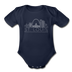 St. Louis, Missouri Baby Bodysuit - Organic Skyline St. Louis Baby Bodysuit - dark navy
