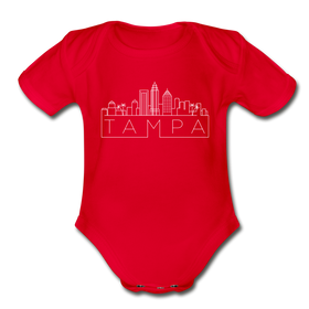 Tampa, Florida Baby Bodysuit - Organic Skyline Tampa Baby Bodysuit