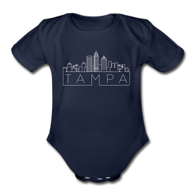 Tampa, Florida Baby Bodysuit - Organic Skyline Tampa Baby Bodysuit