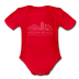 Virginia Beach, Virginia Baby Bodysuit - Organic Skyline Virginia Beach Baby Bodysuit - red
