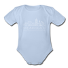 Virginia Beach, Virginia Baby Bodysuit - Organic Skyline Virginia Beach Baby Bodysuit - sky